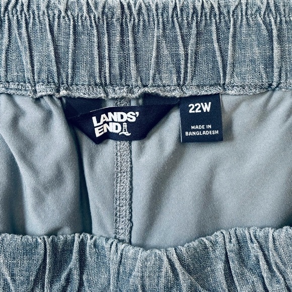 NWOT, Lands' End, Plus Size Skort With Elastic Waistband, 22W, Blue - Picture 2 of 9